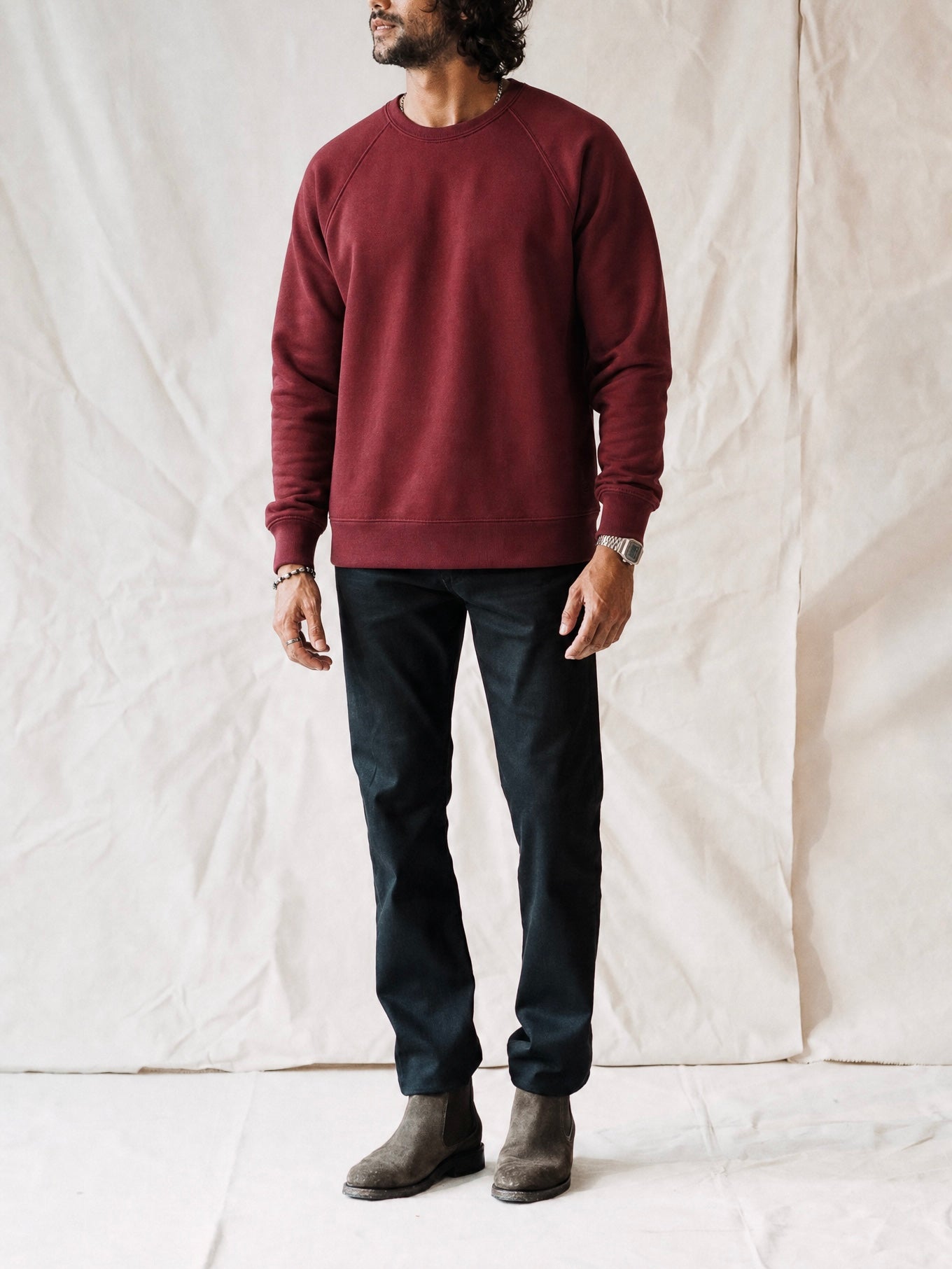 Ñaño Crewneck in Wine