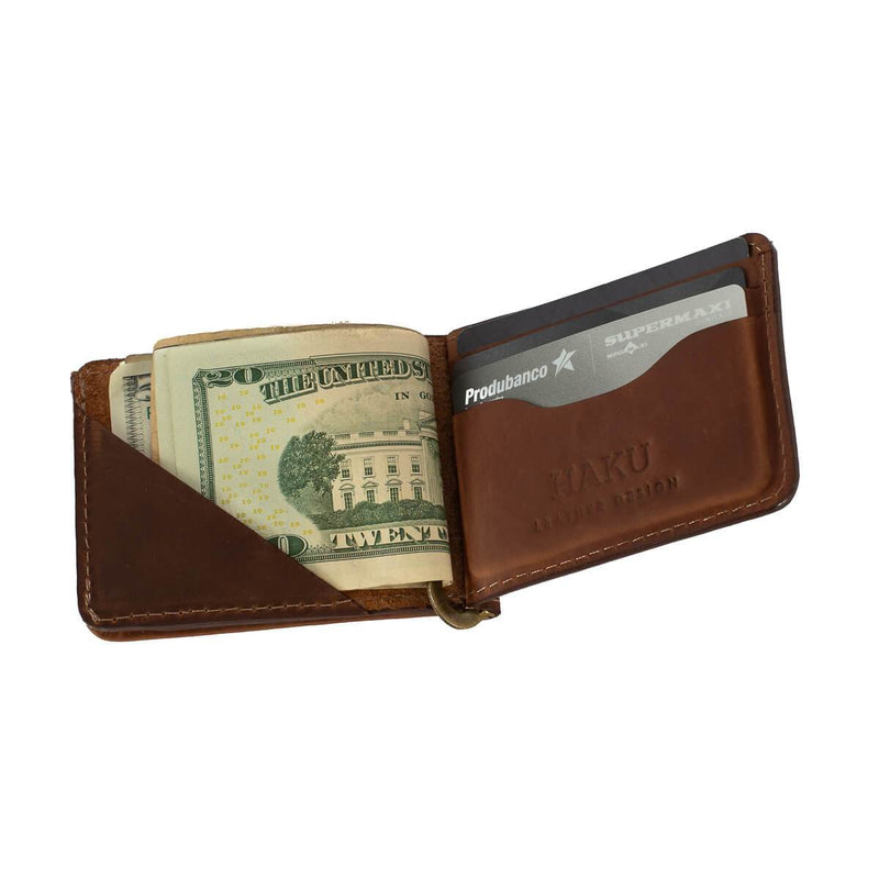 Nanu Clip Wallet in Chocolate