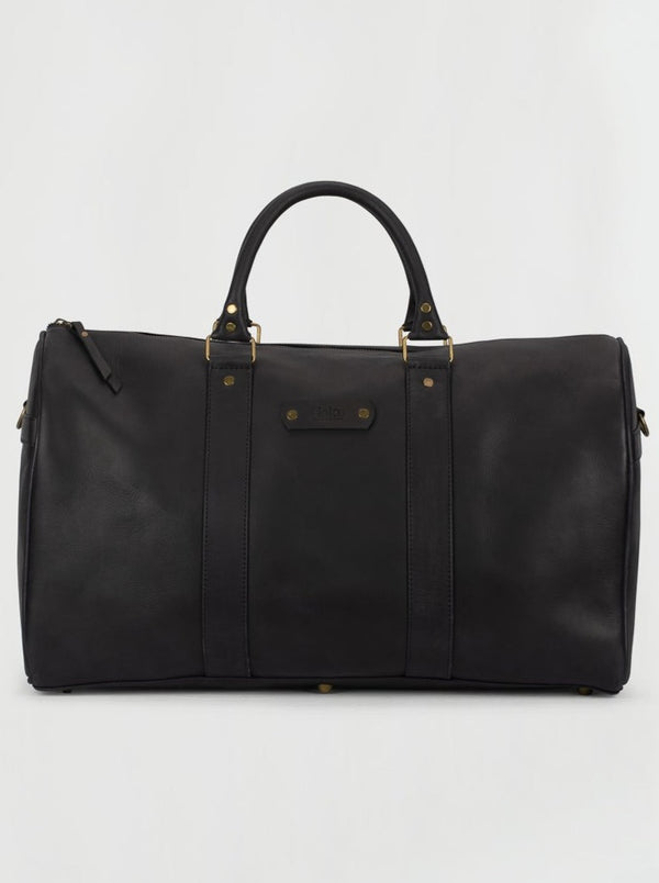 Weekender Leather Bag In Black